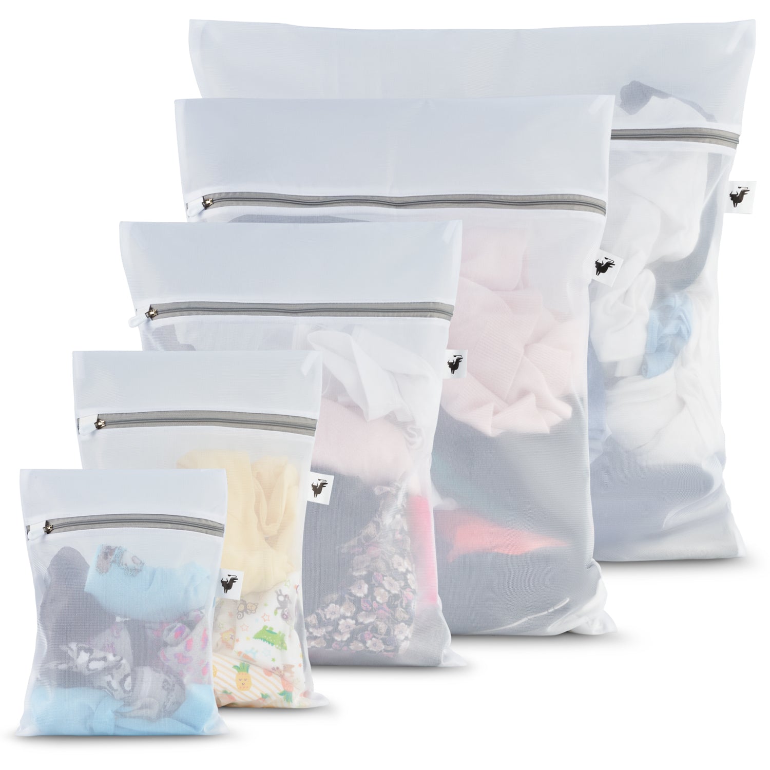 5 sizes of DimBull Washing Machine Laundry Bags to choose from